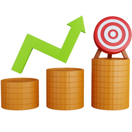 Financial Growth  3D Icon