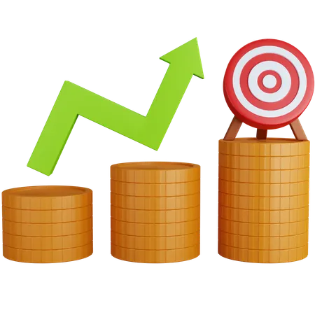 Financial Growth  3D Icon