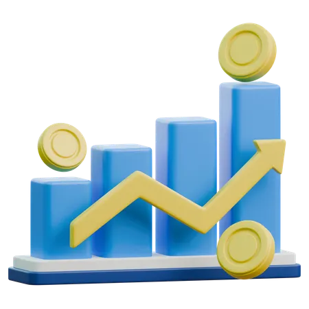 Financial Growth  3D Icon