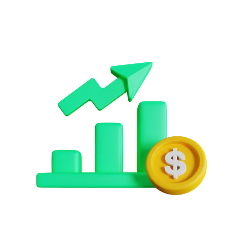 Financial Growth  3D Icon