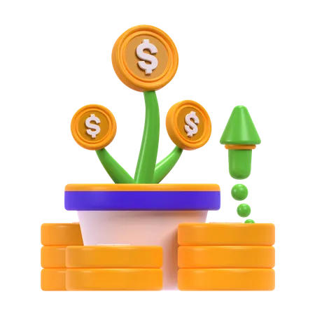 Financial Growth  3D Icon