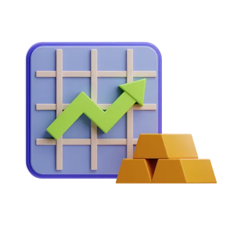 Financial Growth  3D Icon