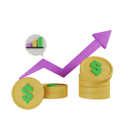 Financial Growth  3D Icon