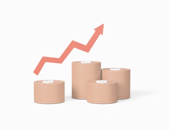 Financial Growth  3D Icon