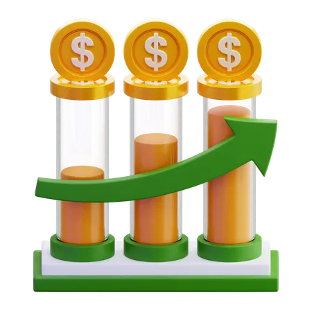 Financial Growth  3D Icon