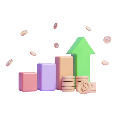 Financial Growth  3D Icon