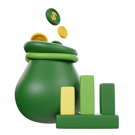 Financial Growth  3D Icon