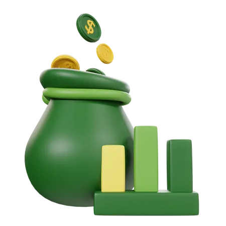 Financial Growth  3D Icon