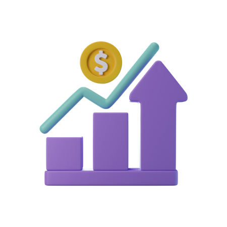 Financial Growth  3D Icon