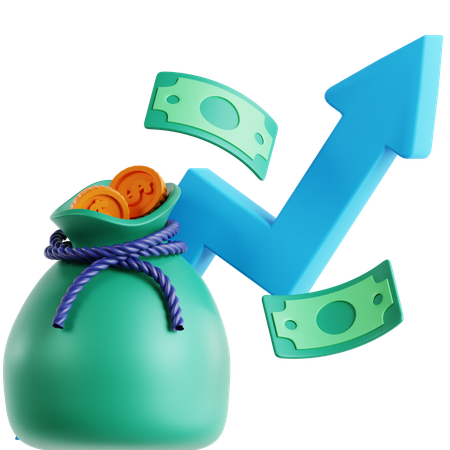 Financial Growth  3D Icon