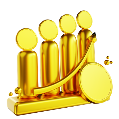 Financial Growth  3D Icon
