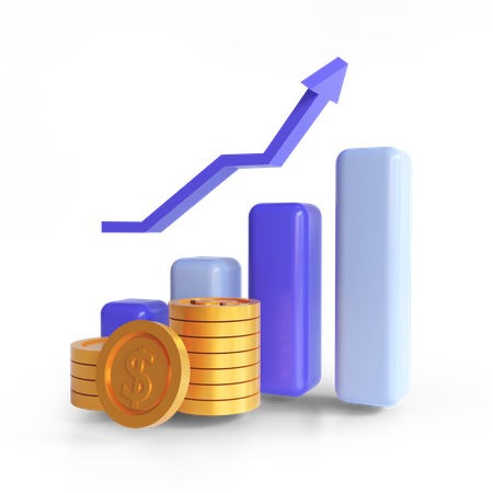 Financial Growth  3D Icon