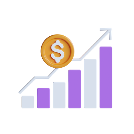 Financial Growth  3D Icon