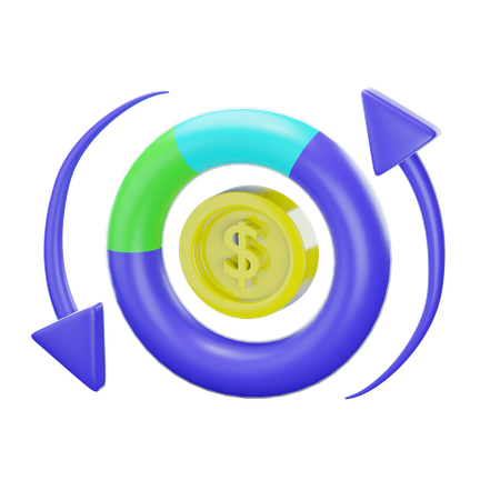 Financial Growth  3D Icon