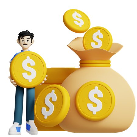 Financial Growth  3D Icon