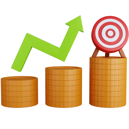 3 D Rendering Target Improvement Isolated 3D Icon