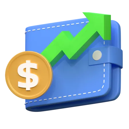 Dollar Wallet Money Investment Finance Icon 3 D Illustration 3D Icon