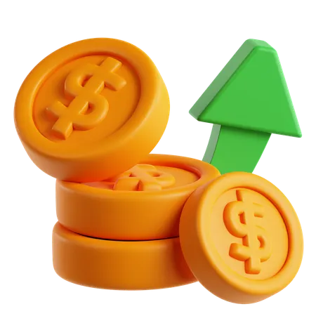 Financial Growth analysis  3D Icon