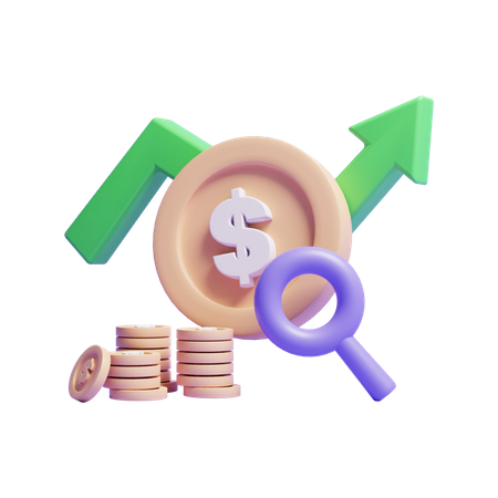 Financial Growth Analysis  3D Icon