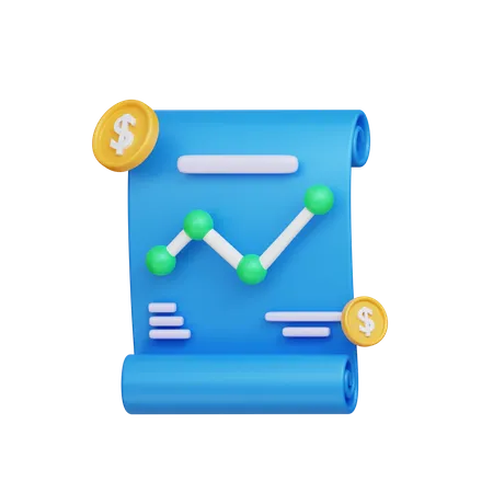 3 D Analytic Report Marketing Icon 3D Icon