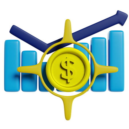 Financial Growth Navigation  3D Icon