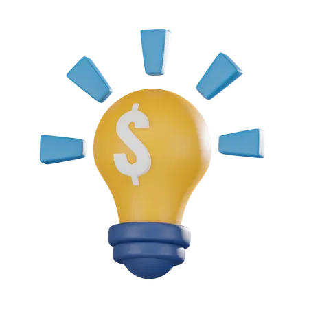 Light Bulb And Coin Financial Innovation Creative Solutions And Wealth Creation For Conveying Concepts Of Entrepreneurship Problem Solving And Financial Literacy 3 D Render Illustration 3D Icon