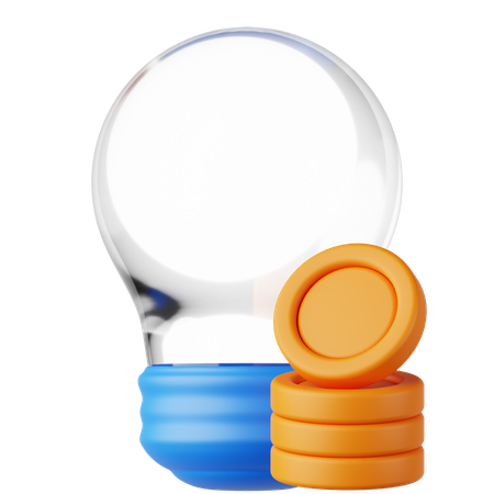 財務アイデア  3D Icon