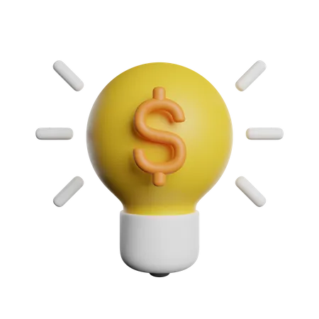 Business Idea Bulb 3D Icon
