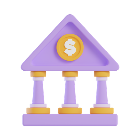 Financial Institute  3D Icon