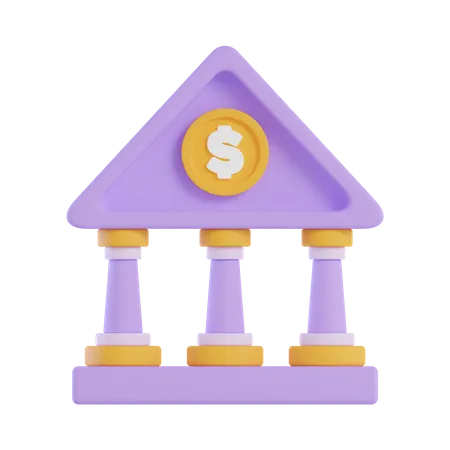 Financial Institute  3D Icon