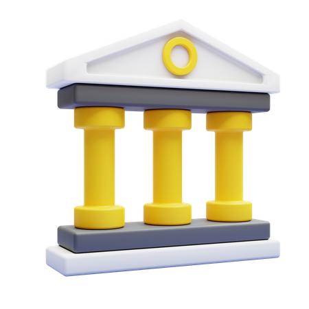 Financial Institute 3D Illustration