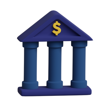 Financial Institution  3D Icon