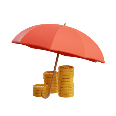 Financial Insurance  3D Illustration