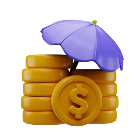 Financial Insurance 3 D Icon 3D Icon