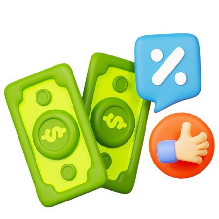 Financial Interest  3D Icon