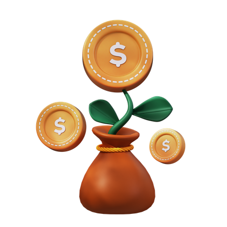 FINANCIAL INVESTMENT  3D Icon