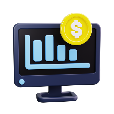 Financial investment  3D Icon