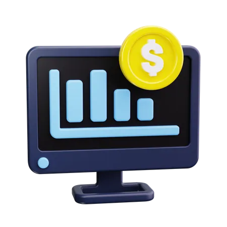 Financial investment  3D Icon