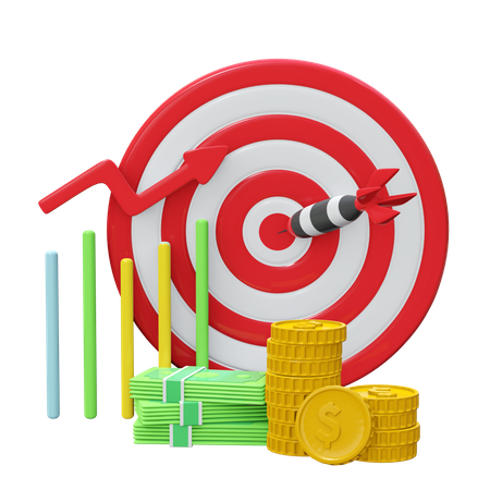 Financial Investment Aim 3D Icon