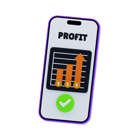 Financial Investment Growth  3D Icon