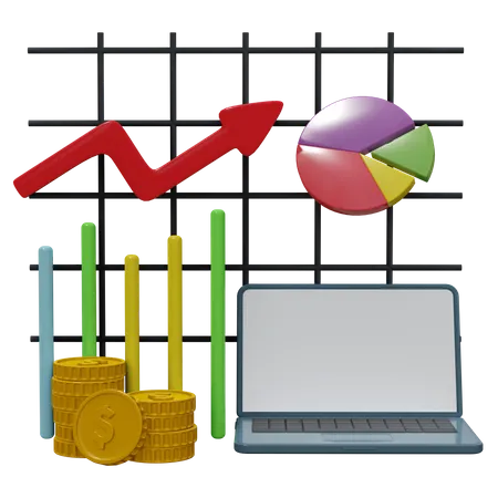 Financial Investment Growth  3D Icon
