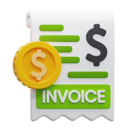 Financial invoice  3D Icon