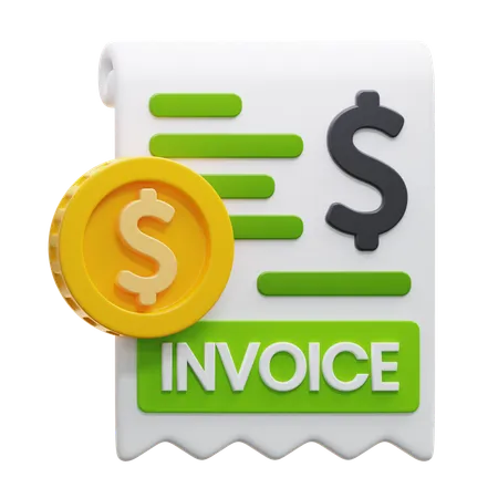 Financial invoice  3D Icon