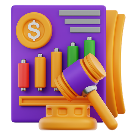 Financial Justice  3D Icon