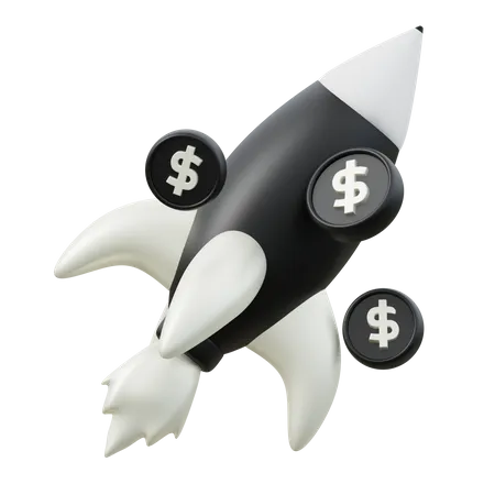 Financial Launch  3D Icon