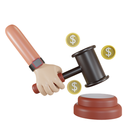 Financial Law  3D Icon