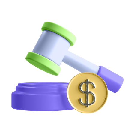 Financial Law  3D Illustration