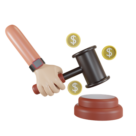 Financial Law 3D Illustration