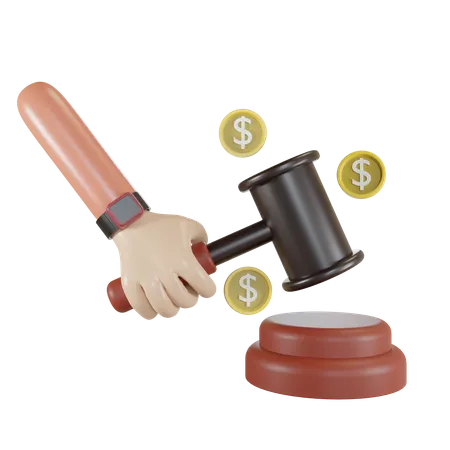 Financial Law 3D Illustration