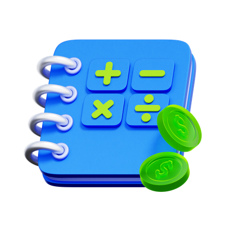 Financial Ledger Notebook  3D Icon